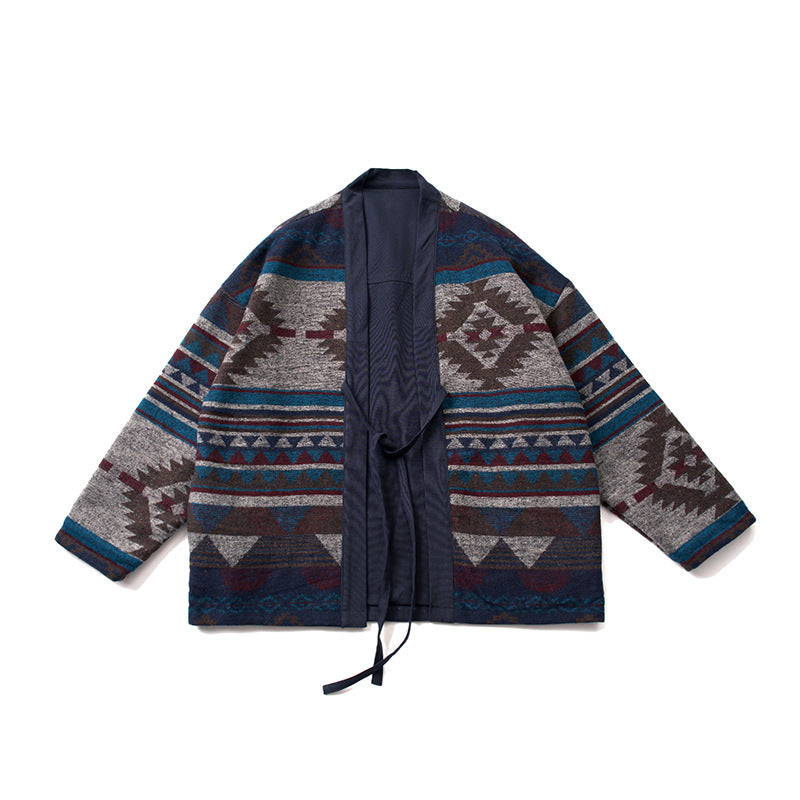 Retro Ethnic Style Cotton-padded Jacket For Men