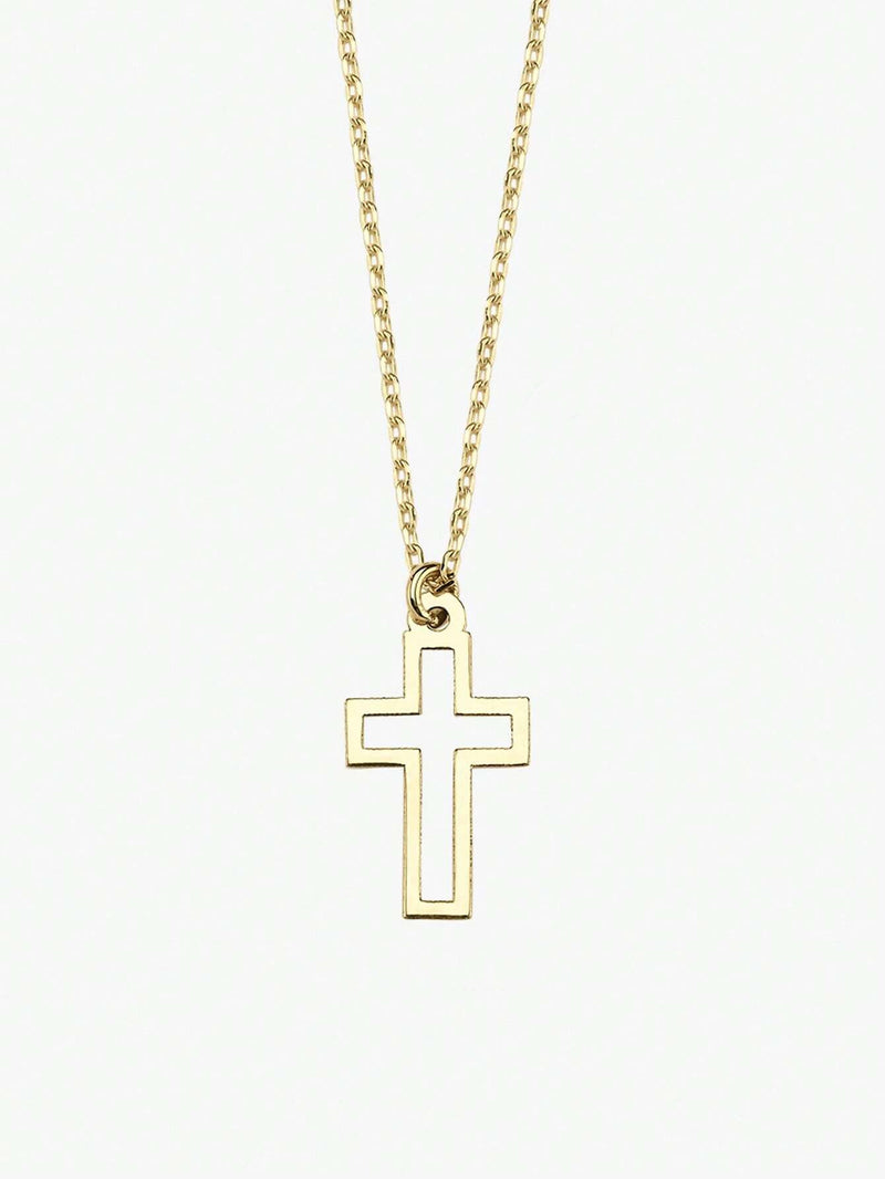 Women's Hollow Cross Pendant Necklace