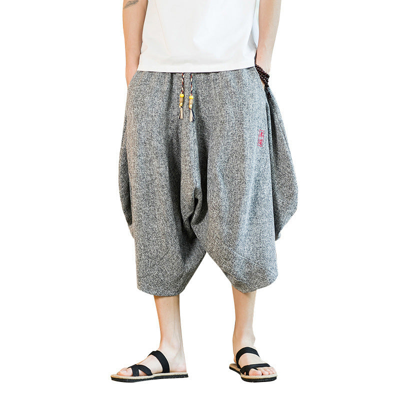 Fashion Men's Wide Leg Radish Lantern Shorts