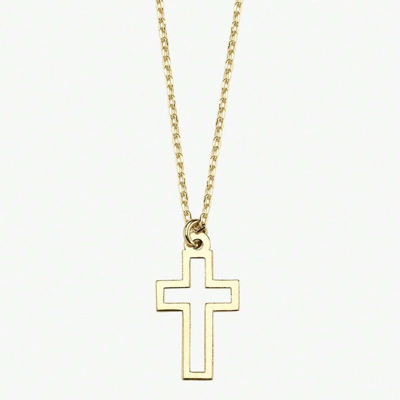 Women's Hollow Cross Pendant Necklace